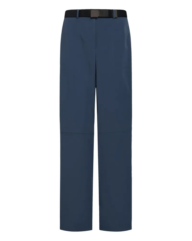 12 STOREEZ Gerade Hose mit Gürtel - Blau Blau