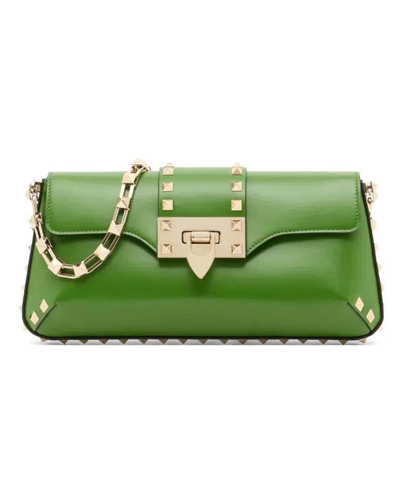 Valentino Garavani Rockstud calfskin shoulder bag - Grün Grün