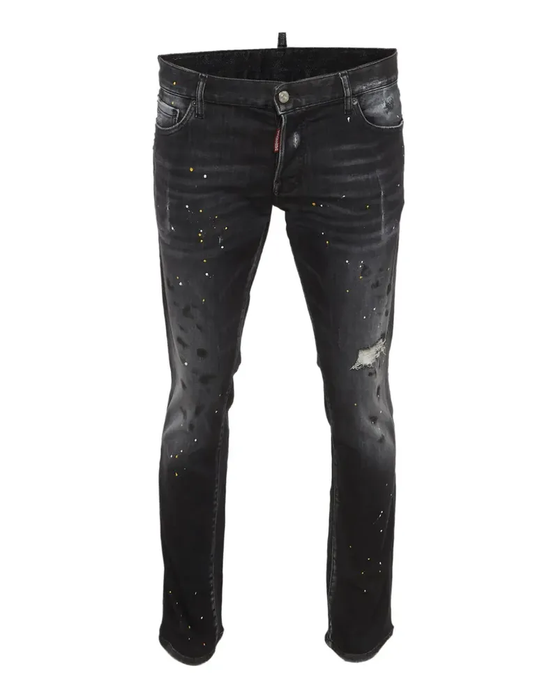 Dsquared2 distressed-finish slim-fit jeans - Schwarz Schwarz