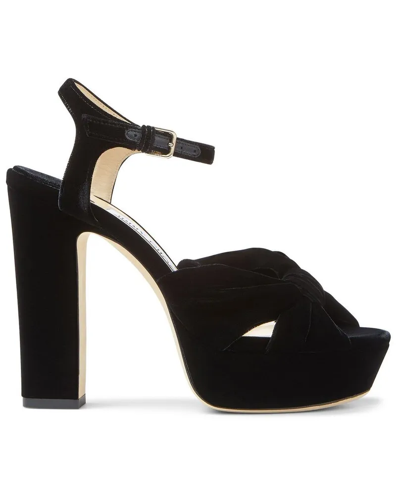 Jimmy Choo Heloise Plateau-Sandalen 120mm - Schwarz Schwarz