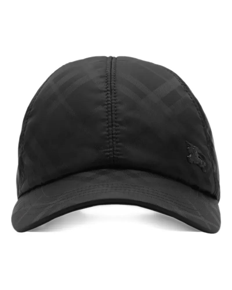Burberry Check nylon baseball cap - Schwarz Schwarz