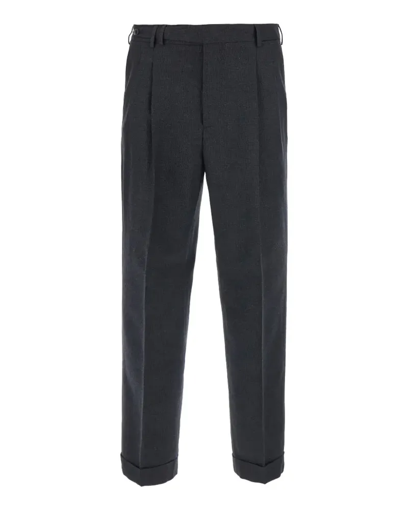 PT TORINO Plissierte Hose mit Umschlag - Grau Grau