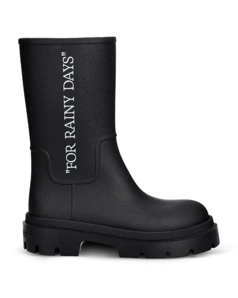 OFF-WHITE Reboot slogan-print chunky-sole boots - Schwarz Schwarz