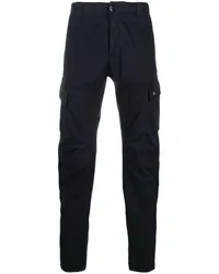 C.P. Company Tapered-Hose mit Logo-Patch Blau