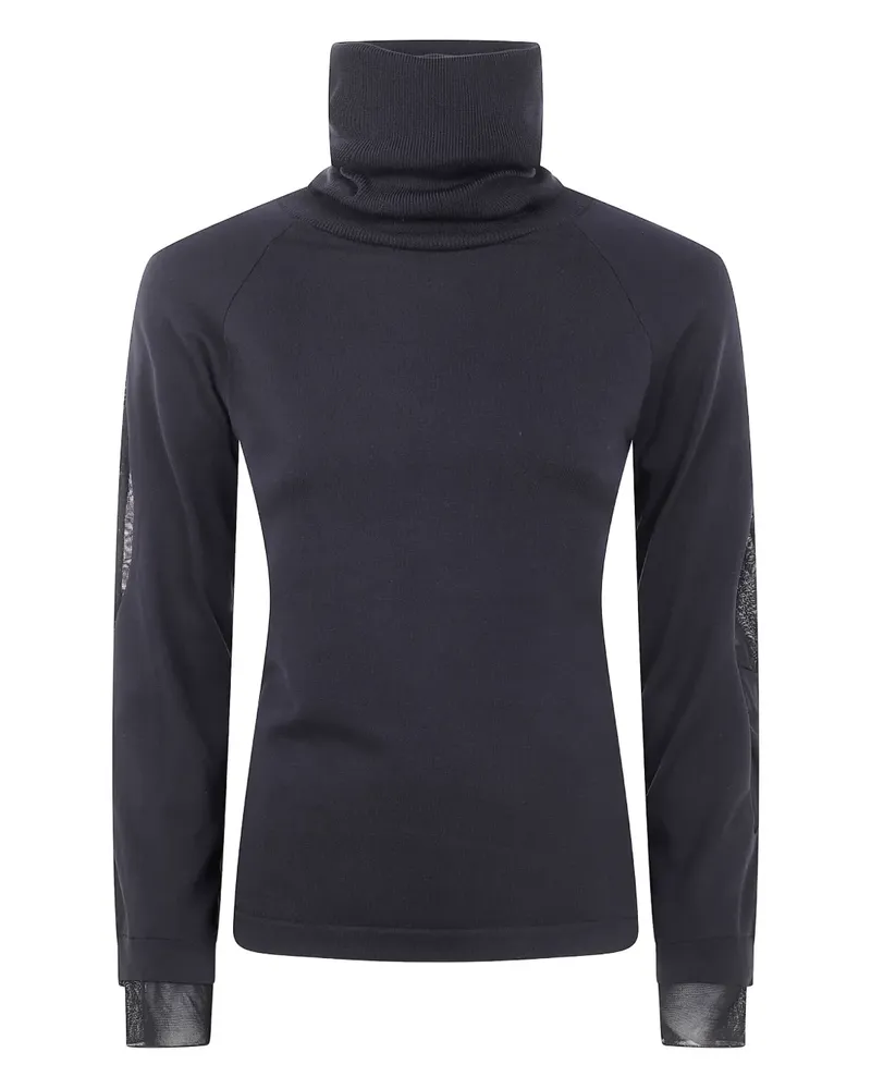 Y-3 Langärmeliges Rollkragenoberteil - Schwarz Schwarz
