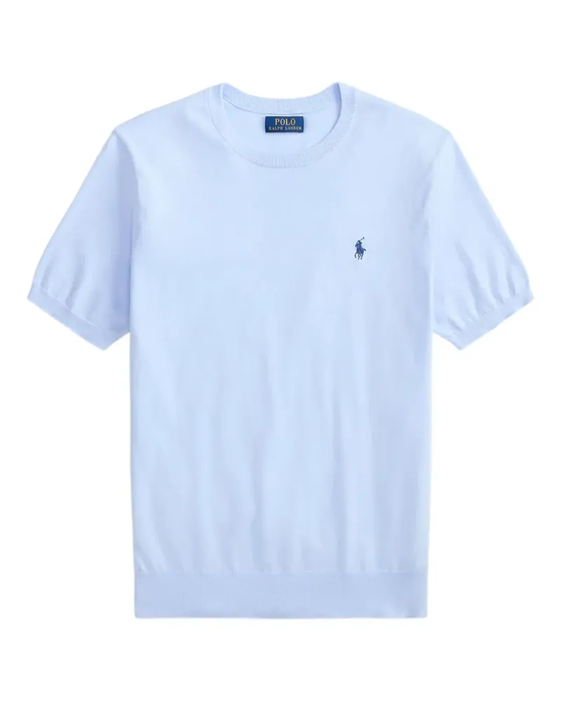 Ralph Lauren Kutzärmeliges T-Shirt mit Stickerei - Blau Blau