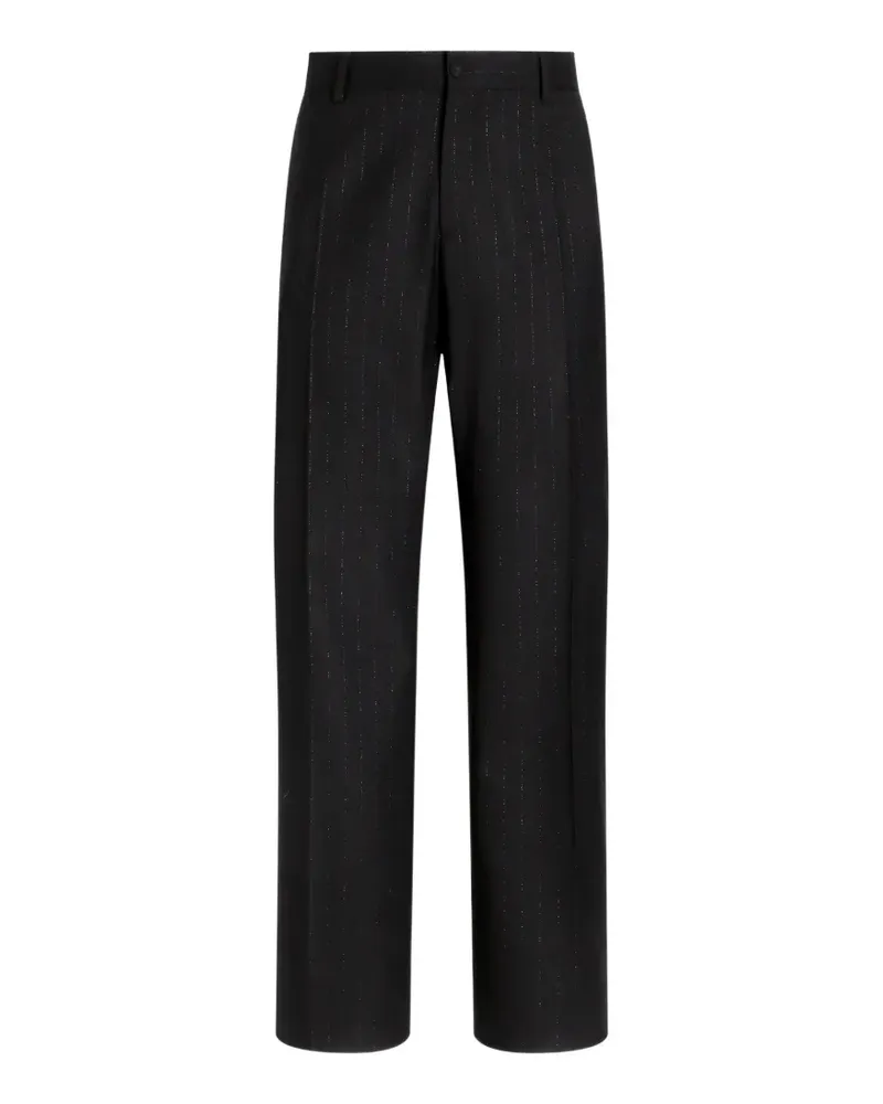 Dolce & Gabbana Hose mit Nadelstreifen - Schwarz Schwarz