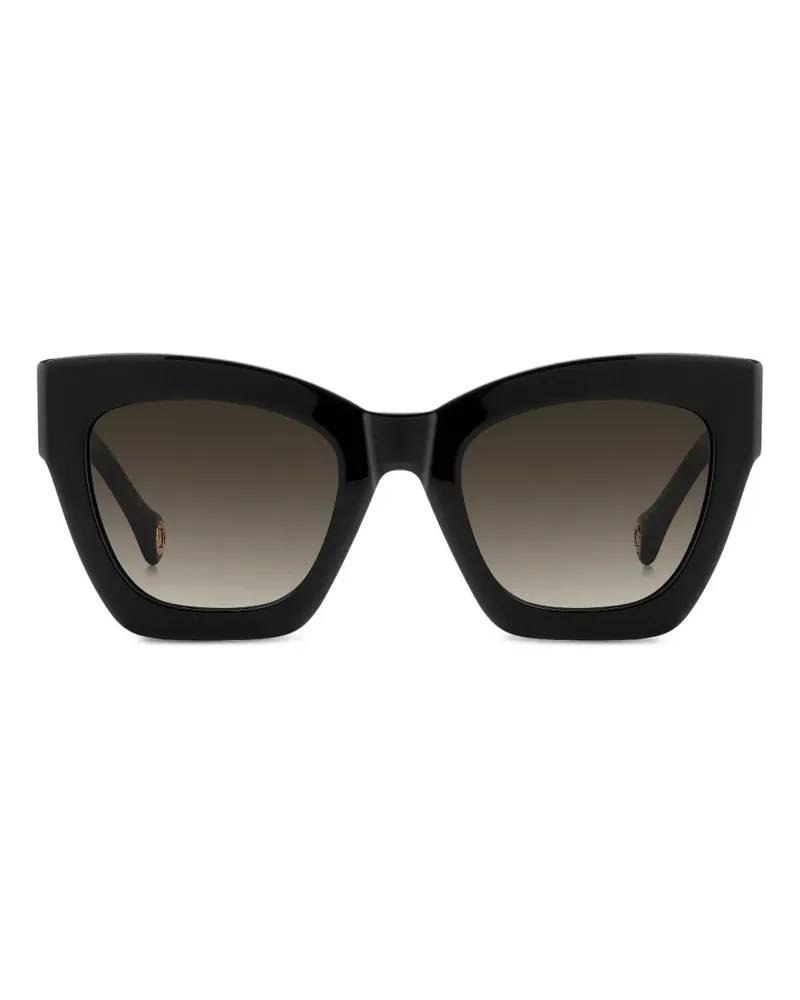Carolina Herrera New York Cat-Eye-Sonnenbrille mit Farbverlauf - Schwarz Schwarz