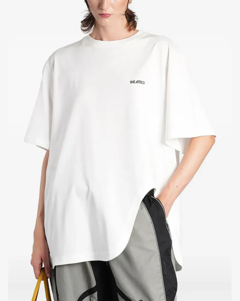 ATTICO T-Shirt mit Logo-Print - Weiß Weiß