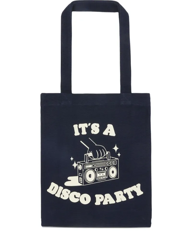A.P.C. Mittelgroßer Shopper mit Print - Schwarz Schwarz