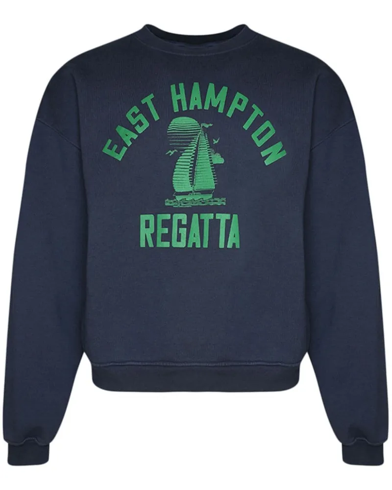 RHUDE Hampton Regatta Sweatshirt Blau