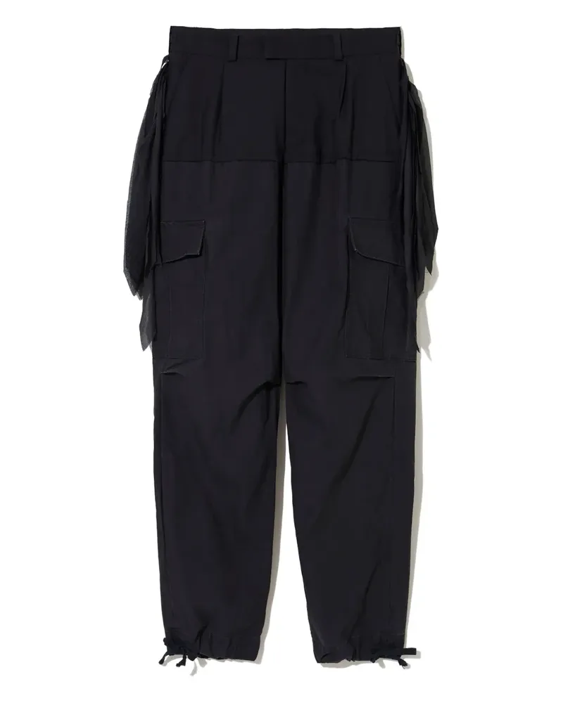 Undercover cargo-pocket wool pants - Schwarz Schwarz