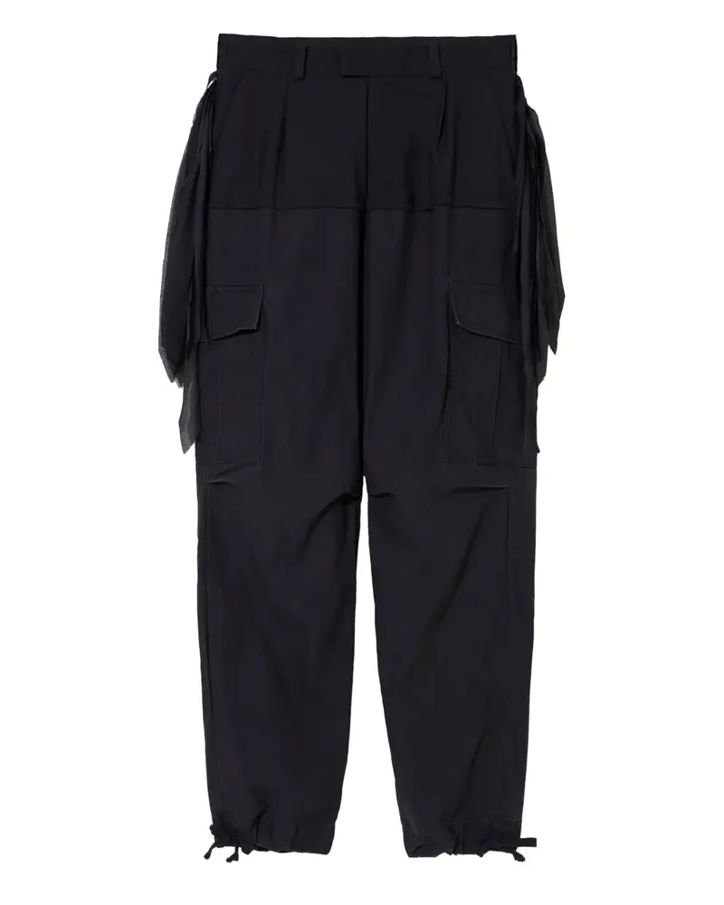 Undercover Wollhose mit aufgesetzten Taschen - Schwarz Schwarz
