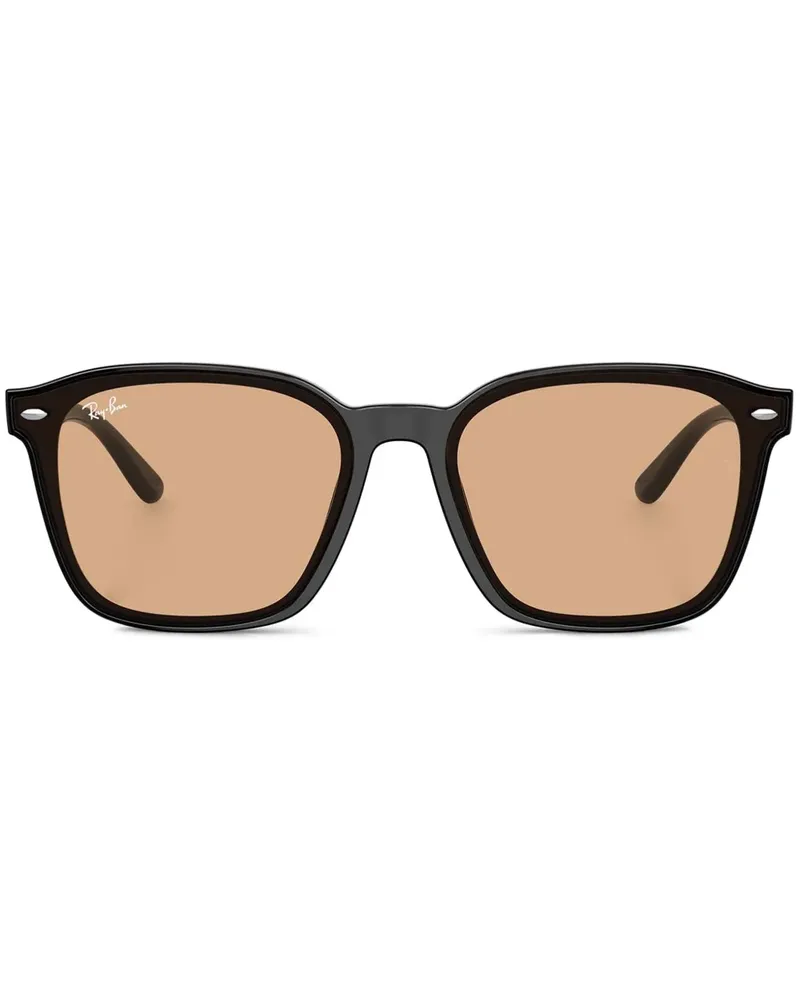 Ray Ban Sonnenbrille mit eckigem Gestell - Schwarz Schwarz