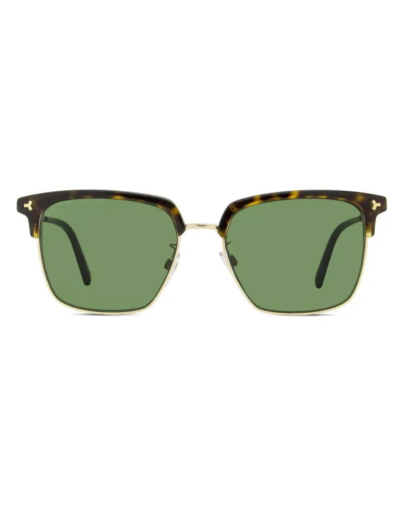 Bally Sonnenbrille mit eckigem Gestell - Braun Braun