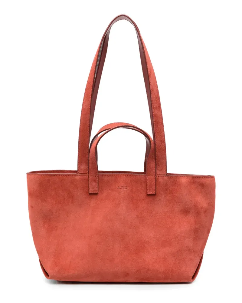 A.P.C. Shopper aus Wildleder - Orange Orange