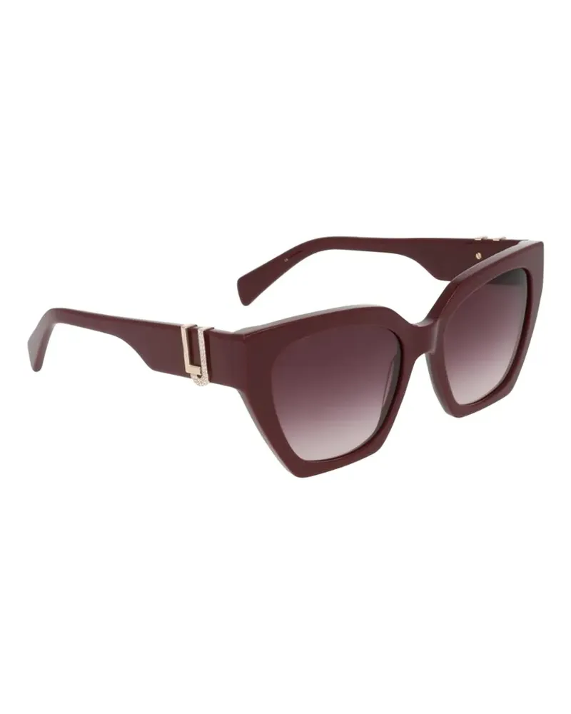 Liu Jo logo-plaque cat-eye sunglasses - Rot Rot