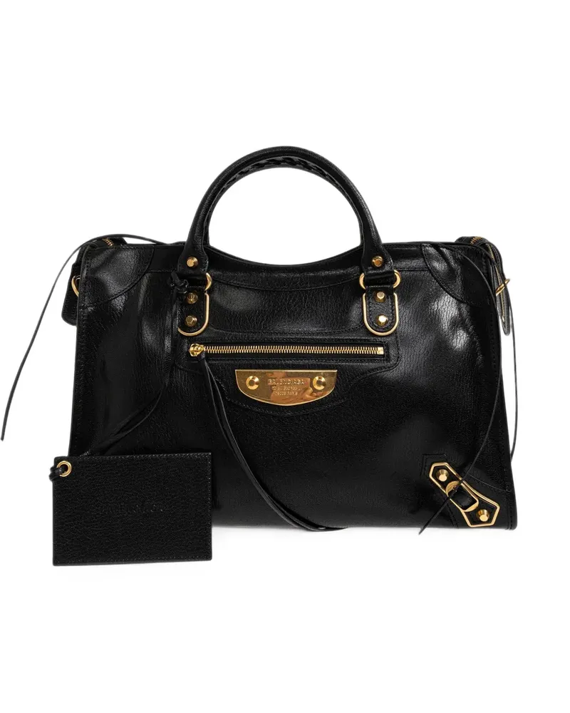 Balenciaga Mittelgroße Le City Tasche in Schwarz Schwarz