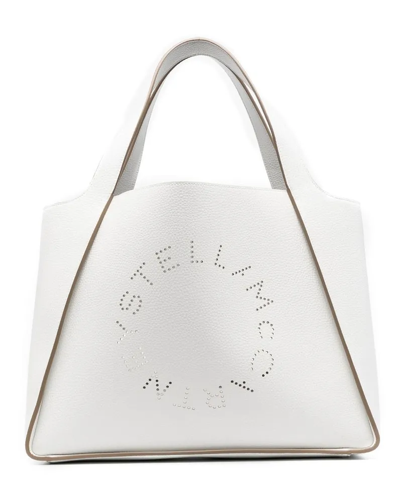 Stella McCartney Shopper mit Stella-Logo - Weiß Weiß