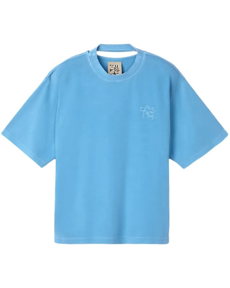 Camper T-Shirt mit Logo-Stickerei - Blau Blau