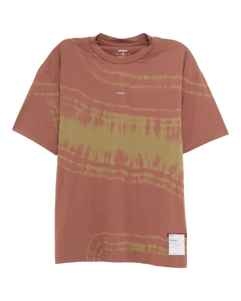 Satisfy patch-detail T-shirt - Braun Braun