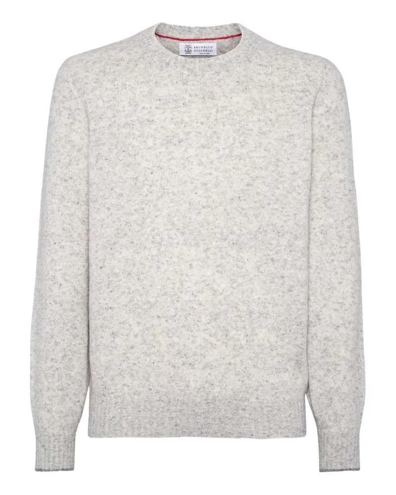 Brunello Cucinelli Pullover mit meliertem Effekt - Grau Grau