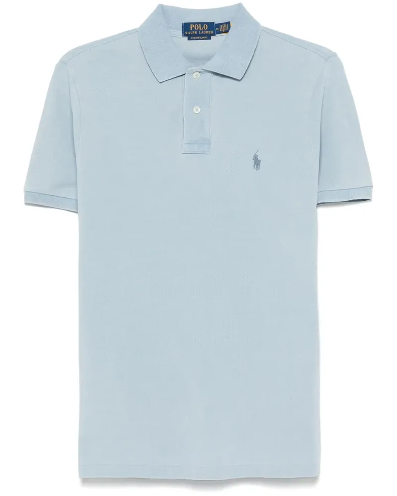 Ralph Lauren Poloshirt mit Polo Pony-Stickerei - Blau Blau
