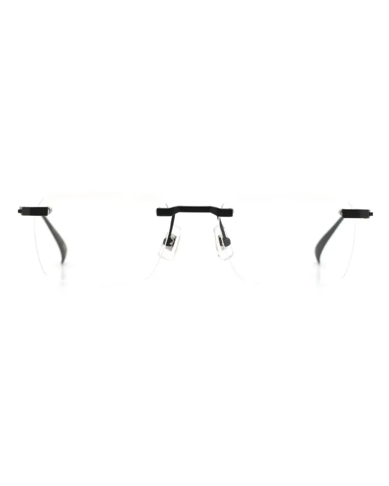 Dunhill Rahmenlose Brille mit eckigen Gläsern - Schwarz Schwarz
