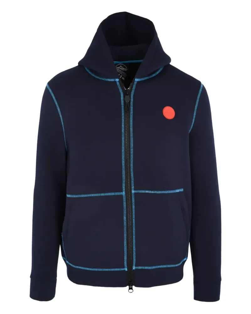MAUNA KEA Hoodie mit Kontrastnähten - Blau Blau