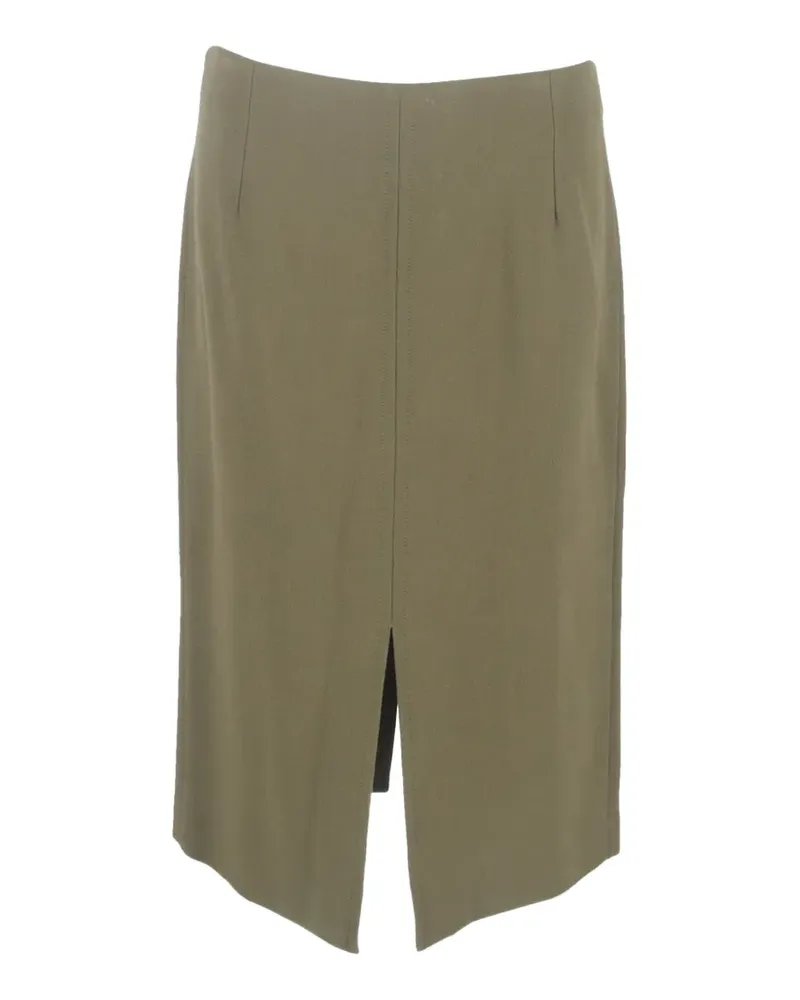 Roland Mouret Midirock mit Schlitzen - Grün Grün