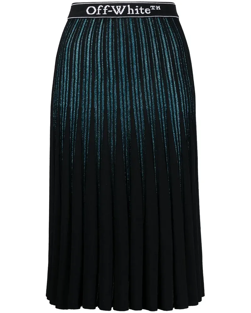 OFF-WHITE Rock mit Glitter-Effekt - Blau Blau