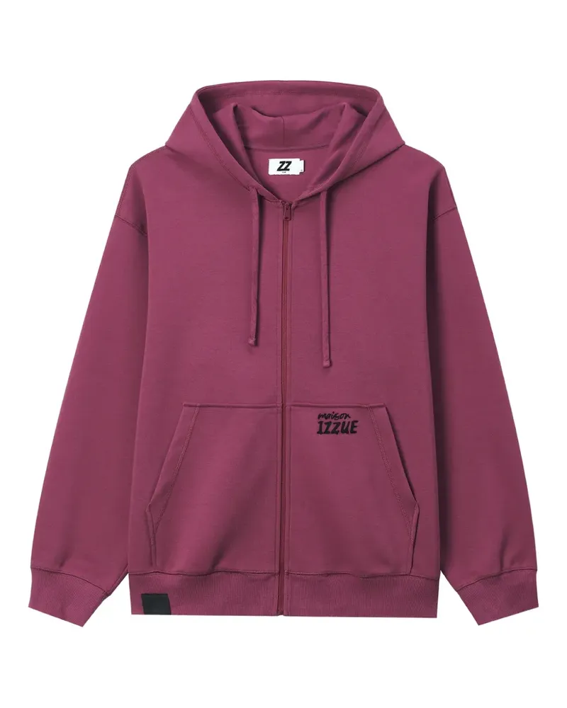 Izzue Kapuzenjacke mit Slogan-Print - Rosa Rosa