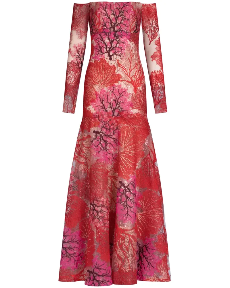Silvia Tcherassi Schulterfreies Rafaella Kleid - Rot Rot