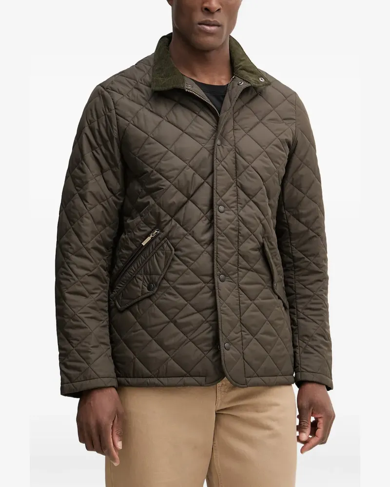 Barbour Chelsea corduroy-collar jacket - Grün Grün