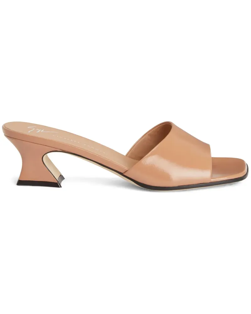 Giuseppe Zanotti Solhene Mules 45mm - Braun Braun