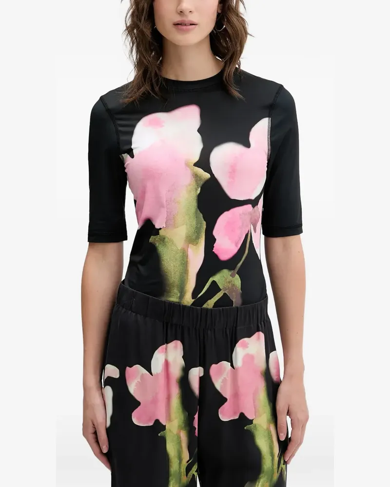 Stine Goya floral top - Schwarz Schwarz