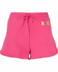 Moschino Sport-Shorts mit Logo-Print Rosa