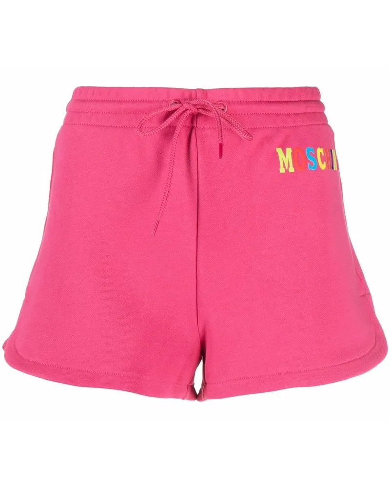 Moschino Sport-Shorts mit Logo-Print - Rosa Rosa