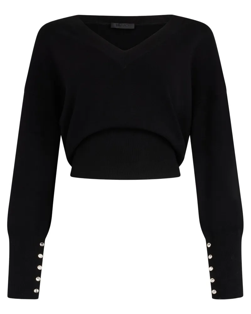 Liu Jo Pullover mit Cut-Out - Schwarz Schwarz