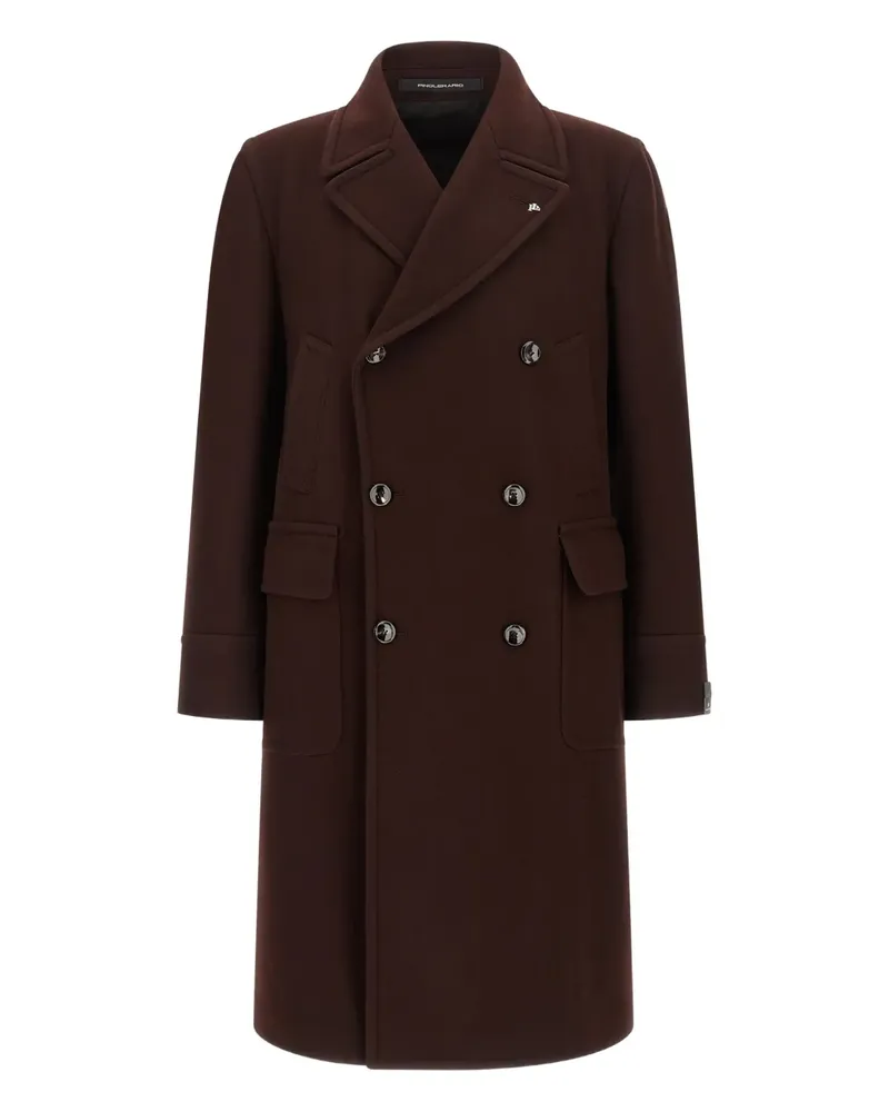 Tagliatore Sherry double-breasted brooch coat - Braun Braun