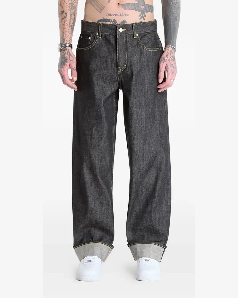 REPRESENT Selvedge baggy jeans - Schwarz Schwarz