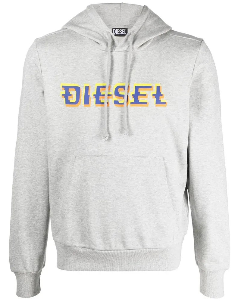 Diesel Hoodie mit Kordelzug - Grau Grau
