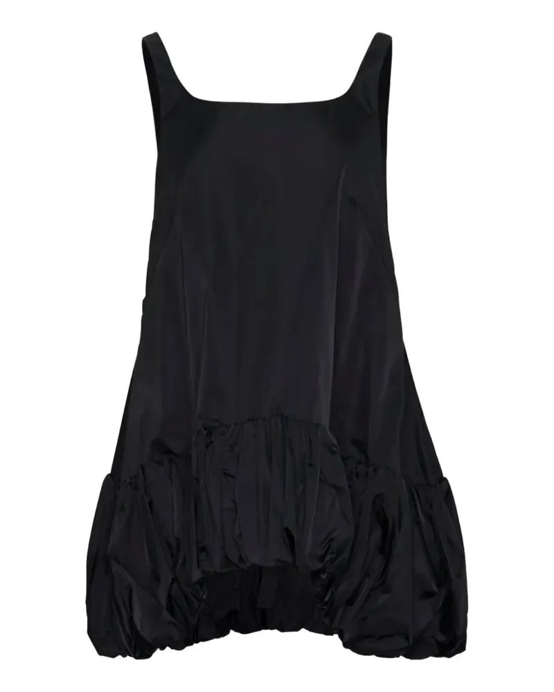 ENFÖLD drop-hem bubble mini dress - Schwarz Schwarz