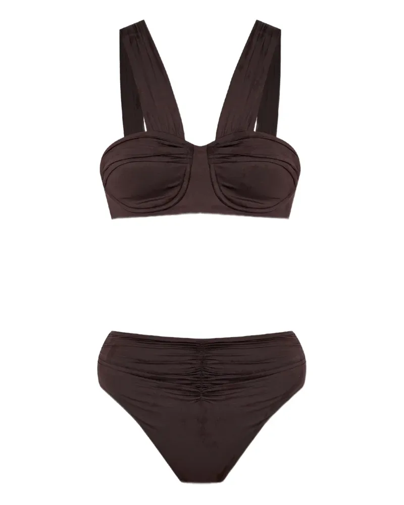 Balmain Bikini mit Bügel-Cup - Braun Braun
