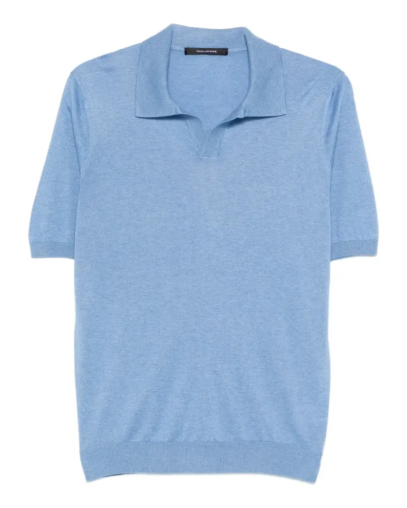 Tagliatore Keith T-Shirt mit V-Ausschnitt - Blau Blau