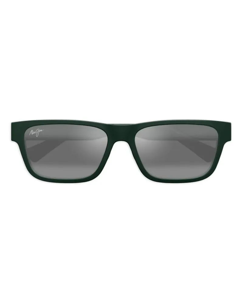 Maui Jim Keola Sonnenbrille mit eckigem Gestell - Schwarz Schwarz