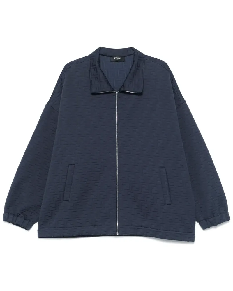 Fendi Sweatshirt mit FF-Prägung - Blau Blau