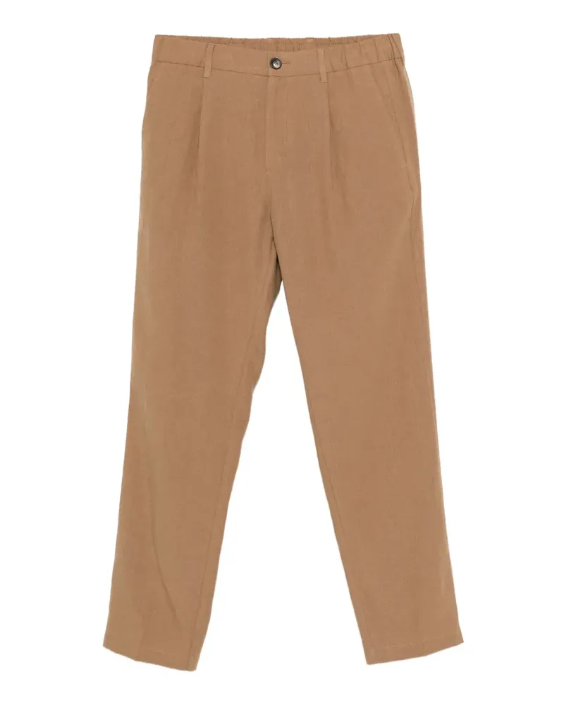 Herno pleated straight trousers - Braun Braun