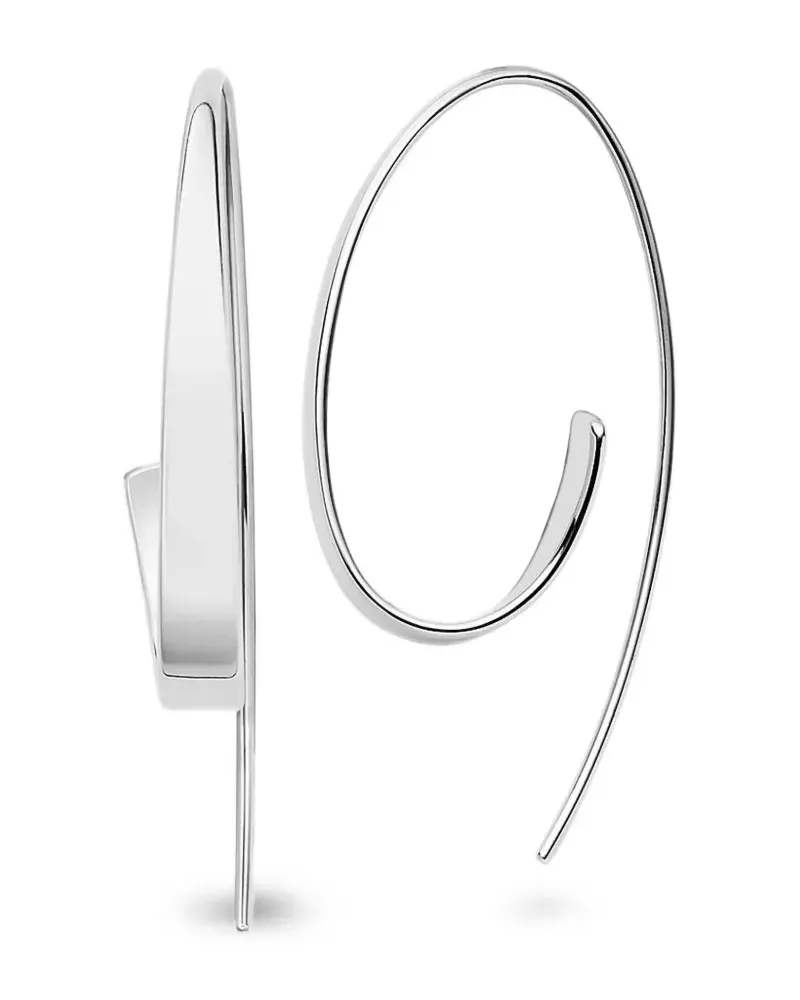 Skagen Kariana sculptural hoop earrings - Silber Silber