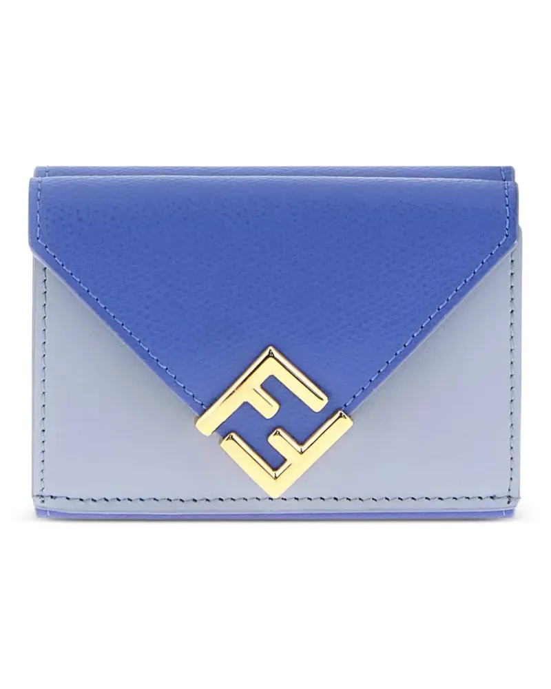Fendi FF Diamonds trifold wallet - Blau Blau